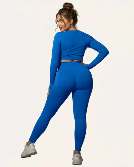Seamless high-waisted yoga leggings