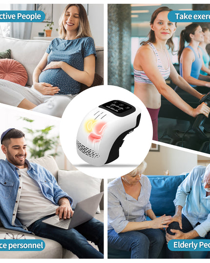 Intelligentes Knie-Massagegerät mit Knet- und Heizfunktion, wiederaufladbar