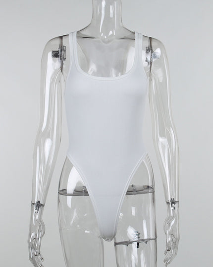 Shaping jumpsuit with straps, casual style