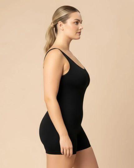 Vêtements de sport gainants intégrés de couleur unie pour femmes