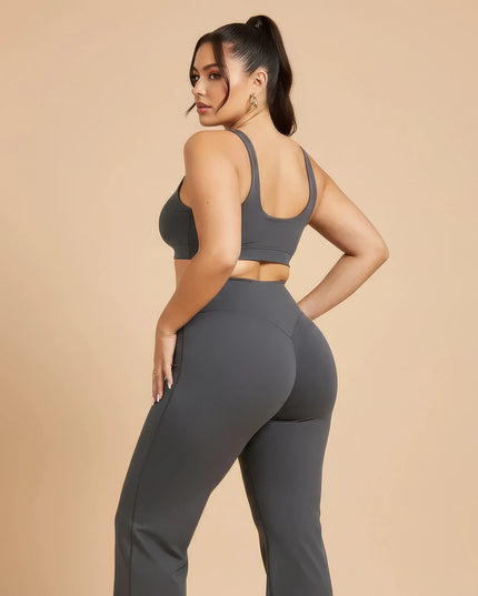 Pantalon de yoga amincissant, à séchage rapide et extensible de haute qualité pour femmes