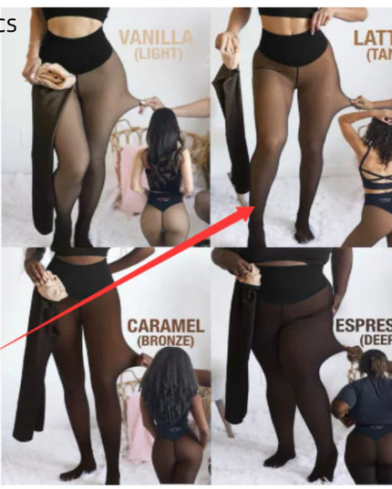 Warm translucent leggings FEMORA