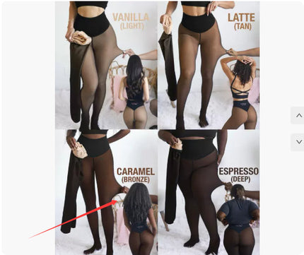 Warm translucent leggings FEMORA