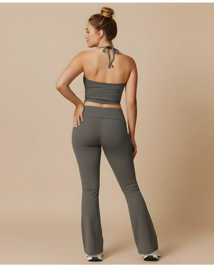 Yoga-Hose mit hoher Taille und Push-up-Effekt, lässige Leggings