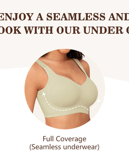 Soutiens-gorge sans armatures Xcutting pour femmes, couvrance totale, sans armatures
