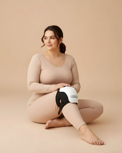 Intelligentes Knie-Massagegerät mit Knet- und Heizfunktion, wiederaufladbar