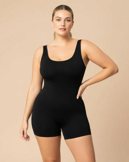 Vêtements de sport gainants intégrés de couleur unie pour femmes