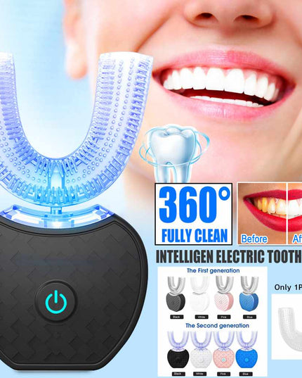 Intelligente automatische elektrische Zahnbürste 360°, wasserdicht, U-Typ