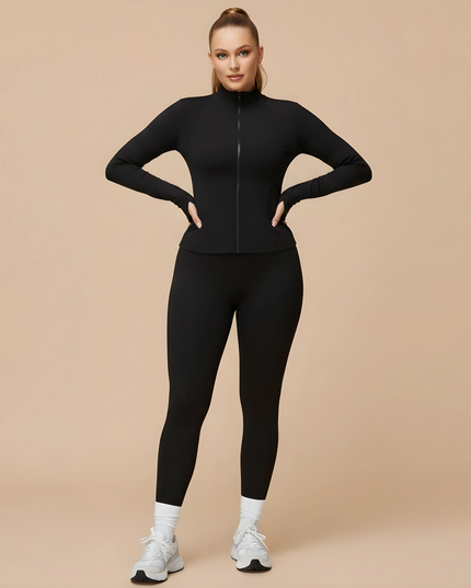 FEMORA FrostGuard™ Set — Zip-Up Windbreaker Jacket with Stand-Up Collar