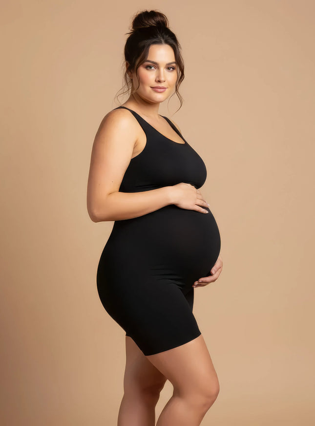 High-waisted shorts – tummy support & breathable comfort for pregnant women