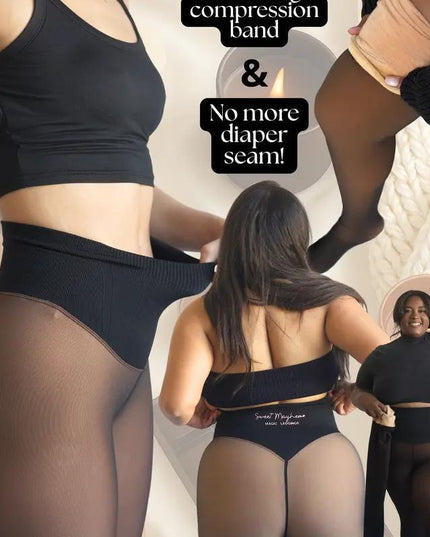 Warm translucent leggings FEMORA