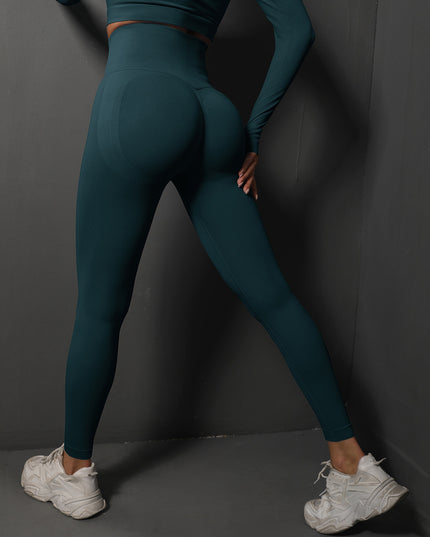 Seamless high-waisted yoga leggings