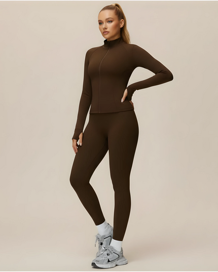 FEMORA FrostGuard™ Set — Zip-Up Windbreaker Jacket with Stand-Up Collar