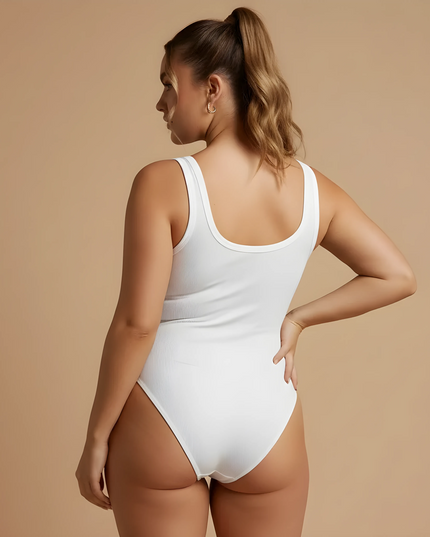 Shaping jumpsuit with straps, casual style