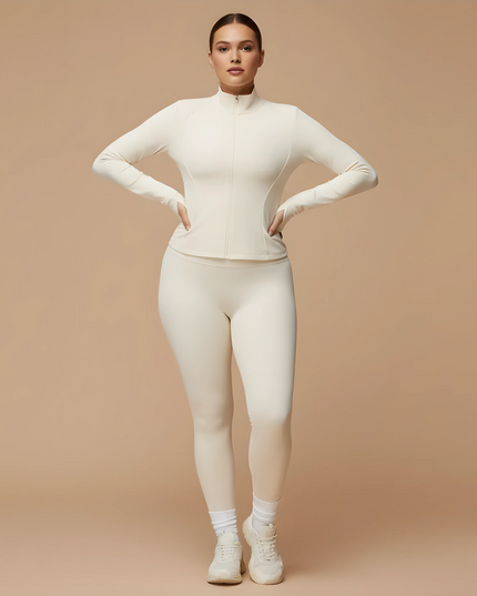 FEMORA FrostGuard™ Set — Zip-Up Windbreaker Jacket with Stand-Up Collar