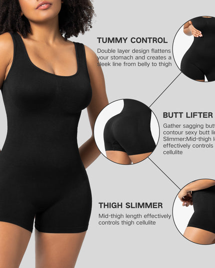 Vêtements de sport gainants intégrés de couleur unie pour femmes