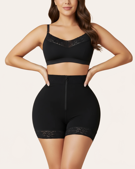 New Hip Slimming Clothes Abdominal Pants Zipper Hip Lifting