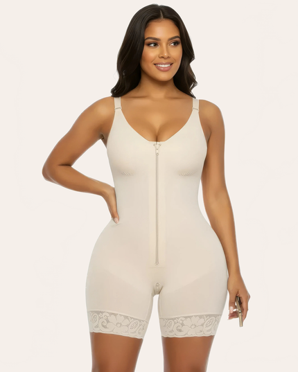 One-piece Corset Women With Chest Stitching Zipper