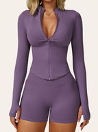 Purple colored glaze