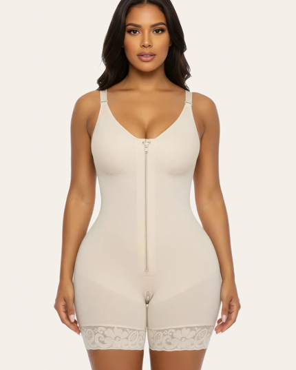 One-piece Corset Women With Chest Stitching Zipper