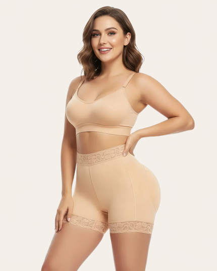 Tight Gridles Shaping High Waist Package Hip Boxer Abdominal Pants