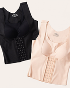 2-teiliges Set in Schwarz und Nude